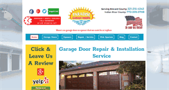 Desktop Screenshot of paradisegaragedoors.biz